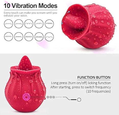 Flor Rosa Recargable Clitoris USB